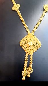 Rantai leher gold plated 60cm