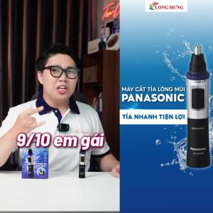 Máy cắt tỉa lông mũi Panasonic ER-GN30-K453 - Hàng chính hãng - Thiết kế dành cho lông mũi Nhỏ gọn An toàn