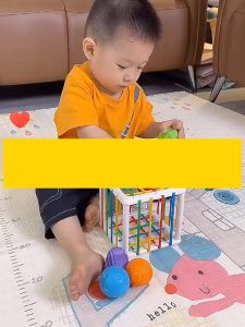 Early Educational Baby Toys Sensory Balls Toy Rainbow Rope Cube Shape Sorter Blocks Sorting for Kid 0-18 Months