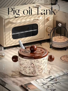 Ceramic Lard Tank High Temperature Resistant Oil Storage Tank with Filter