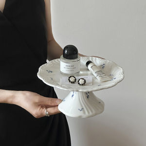 Khay Đựng Tinh Dầu Bằng Gốm Cao Cấp Bàn Trang Trí Phòng Khách Bàn Trà Bàn Ăn Phòng Ngủ Đồ Ăn Nhẹ Trang Sức Trái Cây Lưu Trữ