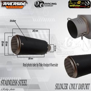 knalpot import Sc Project Cr-t Carbon Jaring silincer silinser only