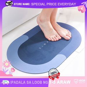 Super Absorbent Bath Mats 1 Second Quick-Dry Entrance Door Non-slip Diatom Carpet Kitchen Oil-proof Bathroom Toilet Floor Rug