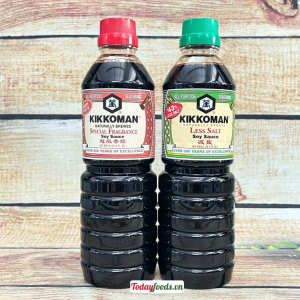 Nước Tương KIKKOMAN: Nước Tương Special Fragrance / Nước Tương Ít Muối 600ML