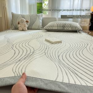 NAIYOUCHENG | Breathable Ice Silk Bed Sheets Set