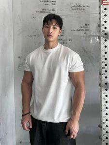 ZHUOCAN | Áo Thun Muscle Fit Bằng Cotton