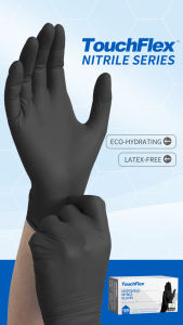 TouchFlex Disposable Nitrile Exam Glove Powder Free Glove Cleaning Food Safety |100 Pcs Per Box |