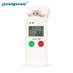 LCD Display USB Temp Data Logger 65000 sets Datalogger PDF Report -30~70℃ Temperature Recorder for Food Medicine Cold Chain