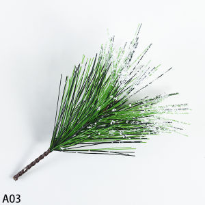 20 ชิ้นประดิษฐ์เข็มสาขาจําลองใบสนพืชต้นคริสต์มาสเครื่องประดับงานแต่งงาน DIY Garlands อุปกรณ์ตกแต่ง