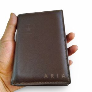 Dompet Kulit Pria 3/4 Lipat Bahan Kulit Sapi Garut