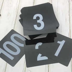2 Inch Double Sided Table Numbers 1-25/1-50 Plastic Table Number Cards For Restaurants Banquets