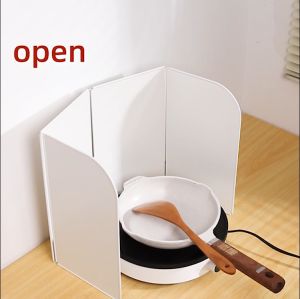 Foldable Kitchen Kitchen Frying Pan Oil Splash Prevent Protection Screen Kitchen Stove Baffle Plate (3 Sizes)