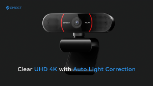 EMEET C960 4K Webcam for PC 4K UHD Sony Sensor PDAF Auto Focus Dual AI Noise-Cancelling Mics Auto Light Correction 73° FOV Plug&Play Webcam w/Privacy Cover Works w/Zoom/Team