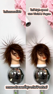 viivid&vogue ไดร์เป่าผมรุ่นHighSpeed HairDryerเป่าผมให้แห้งที่อุณหภูมิต่ำและความเร็วลมสูง การดูแลเส้นผมด้วยอุณหภูมิคงที่