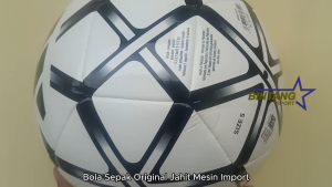 Bola Sepak Size 5 Original Jahit Mesin Import Bahan Kulit PU Kualitas Terbaik