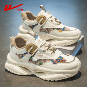 Mens Casual Sports Shoes Breathable Shock Absorption Heightening Spring 2025 Low Top Cross Buckle Artificial Leather Shoes