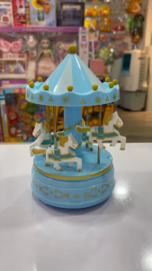 🎠💙 Hộp nhạc vòng quay ngựa gỗ – Carousel cổ tích cho bé yêu