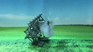 Two-legged Wind Energy Powered Beast Robot Toy for 14+ or Adult Diy Science Puzzle Assembly Educational Mechanical DIY Kit Gift