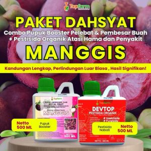 Pupuk Topfarm / Pestisida Topfarm / Pupuk Khusus Manggis / Pupuk Khusus Penyubur Daun Manggis / Obat Manggis Cepat Berbuah / Obat Manggis Anti Perontok / Obat Penggerek Batang Pohon Buah Manggis / Obat Mangga Biar Cepat Berbuah