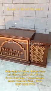 MEJA MAJLIS MIMBAR MASJID MODEL PLONG-PLONGAN
