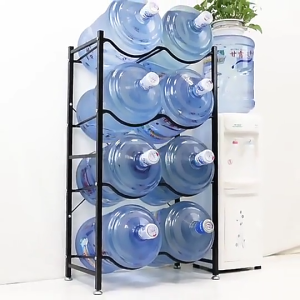 Round Gallon Stand Rack Thicken Mineral Water Rack Stand Organizer Heavy Duty Metal Rack Water Jug Rack Stand Water Container Rack Stand Household Office Space Saver Organizer 3/4/5 Layers Water Tank Bracket
