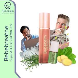 Bebebreathe Essential Oil Blend for Colds Cough / Respiratory health - Mint ( Grown ups ) & No Mint ( Kids ) 10ml