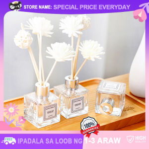 Japanese Style Aromatherapy Oil Bottles with Diffuser Set Household Essential Air Fresher Oil Heatless Long Lasting Safety Plant Fragrance for Bedroom Living Room Bathroom Etc
