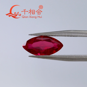 Marquise Shape Lab Grown Ruby AGL Certificate Pigeon Blood Red Natural Cut Synthetic Corundum Loose Gemstone With Visible Inclusions Charms Accessories for DIY