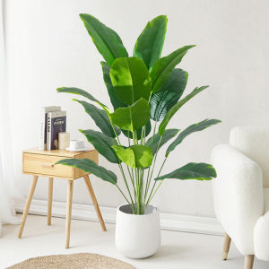 Kmitang | 1 Cây Cọ Nhiệt Đới Nhân Tạo Lớn Cây Monstera Giả Lá Chuối Giả Chất Liệu Nhựa Cảm Giác Thật Trang Trí Nhà Cửa Tiệc Tùng