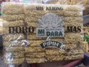 mie doromas pipih ( mie burung dara) 2kg gratis royco sacet 1 pc