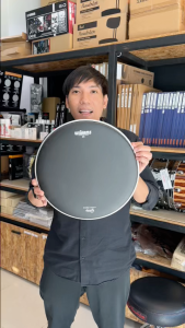 หนังกลองเคลือบดำ 2 ชั้น 20 Mil Williams Density ทุ้มลึก คุมเสียงดี รุ่น WCB2-10MIL