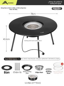 BSWOLF | Bộ Lò Nướng Đa Năng Điện Than