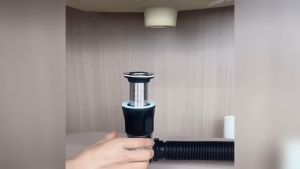 Bathroom Sink Drain Kit: Expandable Drain & Flexible Trap Sink Drain Pipe