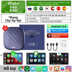 CarlinKit | Hộp Giải Mã Carlinkit Android 13 CarPlay Ai Box Plus Bộ Chuyển Đổi Android Auto Không Dây Chip Qualcomm 8 Nhân Đèn LED Cắm Là Chạy Hỗ Trợ Netflix Bộ Nhớ 64GB/128GB