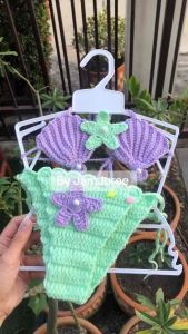 บิกินี่เด็ก บิกินี่หลากสี บิกินี่ถักไหมพรม