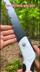 Cưa gỗ cầm tay cưa cây cảnh cưa đi phượt - cưa cầm tay gấp gọn lưỡi thép hợp kim SK5 -007