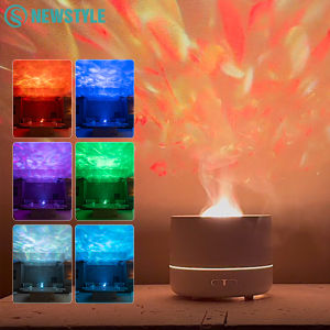 Colourful Starry Sky Projection Air Humidifier 360° Dynamic Rotation 30-45ml/h Fine Water Mist USB Essential Oil Aroma Diffuser