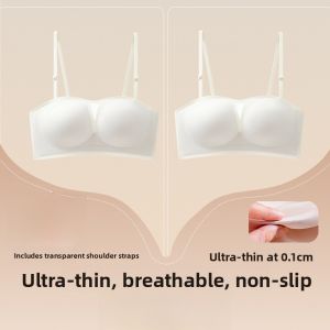 PIER N°5 | Invisible Transparent Strapless Bra Womens Seamless Underwear Summer Special Use Vest Dress Anti-slip Gathered No Trace