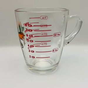 (6ใบ) แก้วตวงใส 250 มล. มีสเกล แก้ว มีหูจับ แก้วหูขีดปริมาตร UG-343 Union glass