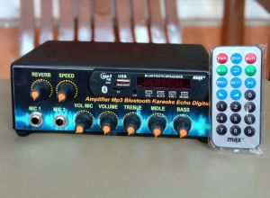 AMPLIFIER MP3 BLUETOOTH KARAOKE ECHO DIGITAL 120 WATT X 2 / AMPLI M0OBIL