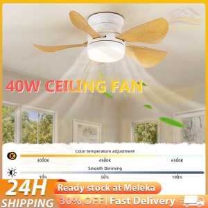 Tri Color Ceiling Fan Light 3-Speeds Led Bulb Lights for Bedroom Study bathroom Cabinet 6 Blade with Remote Control 5V Ceiling Ceiling Fan Mini Fans Mini Fans Air Conditioner Cooler Kipas Syiling 风扇灯