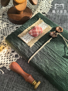 Christmas Themed Knitted Cover A5A6 Loose Leaf Notebook Retro Style Paper 120gsm Grid Layout Handmade Gift Journal