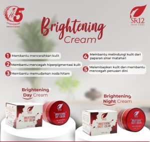 Brightening Day & Night Cream SR12 Krim Wajah Siang & Malam 20gr