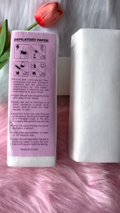 Giấy wax lông (bịch 100 tờ) GIẤY WAX LẠNH chất giấy chắc chắn mềm mịn lấy sạch lớp lông cứng đầu