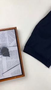 Bronkis Junior Celana Pendek Anak Laki Laki Bahan Stretch Warna Navy Variasi Tali 1 Bulan Sampai 6 Tahun