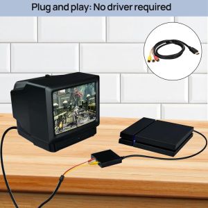 Video Audio Converter Adapter Cable HDMI-compatible To AV Audio Video Cable HDMI-compatible To 3RCA