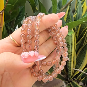 Q1567 Chuỗi 3v Thạch Anh Tóc Nâu loại tóc đồng trục màu đẹp mà trình chụp ảnh của em có hạn - Phong Thuỷ TUDO P