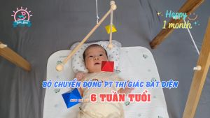 Đồ chơi chuyển động phát triển thị giác Bát Diện TREO SẴN Chuẩn Montessori (Khách chỉ việc dùng)