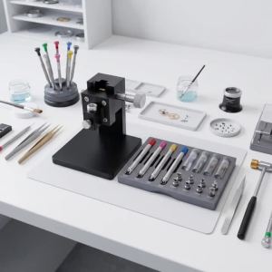 Watch Hand Setting Fitting Press Holder Support Dial Protection Minute Second Hands Installation Tool Pusher Handle Needle Pins