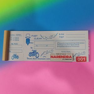 Nota Bon Siap Pakai Usaha Cuci Mobil & Motor - Ready Stock